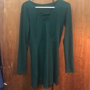 Medium Green Tie Dress